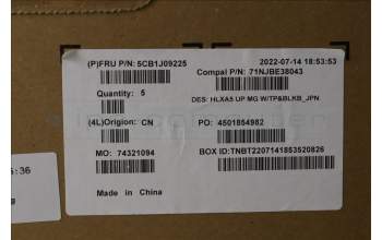 Lenovo 5CB1J09225 Tastatur inkl. Topcase ASM_JPN C21DJ MGBL