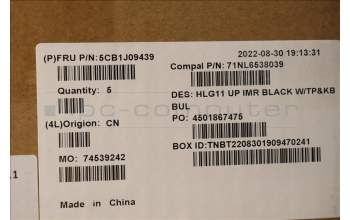 Lenovo 5CB1J09439 Tastatur inkl. Topcase ASM_BUL C 82SA BLA