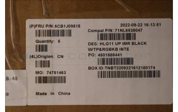 Lenovo 5CB1J09515 Tastatur inkl. TopcaseASM_EUROENG C82SARGB BLA