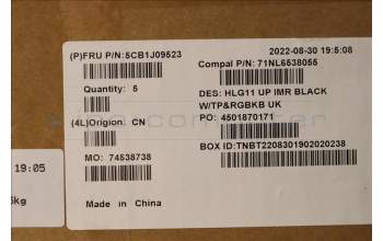 Lenovo 5CB1J09523 Tastatur inkl. Topcase ASM_UK C82SARGB BLA