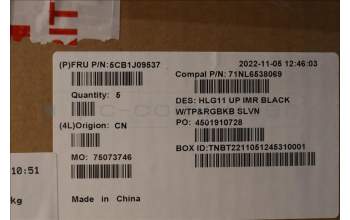 Lenovo 5CB1J09537 Tastatur inkl. Topcase ASM_SLV C82SARGB BLA