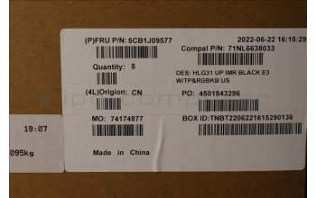 Lenovo 5CB1J09577 Tastatur inkl. TopcaseASM_ENG C82SARGB E3 BLA