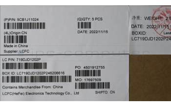 Lenovo 5CB1J11024 Tastatur inkl. Topcase ASM_JPN L82QF FPSB