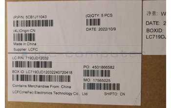 Lenovo 5CB1J11043 Tastatur inkl. Topcase ASM_ENG L82QF FPSB