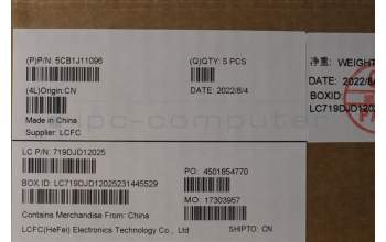 Lenovo 5CB1J11096 Tastatur inkl. Topcase ASM_NORDIC L82QF NFPSB