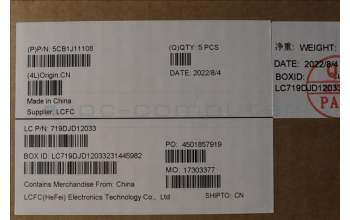 Lenovo 5CB1J11108 Tastatur inkl. Topcase ASM_CZE/SLK L82QF NFPSB