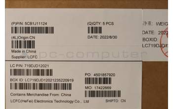 Lenovo 5CB1J11124 Tastatur inkl. Topcase ASM_HBW L82QF NFPSG