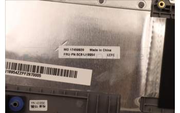 Lenovo 5CB1J18954 C-Cover with keyboard,US English Euro,Platinum Grey,FingerPrint