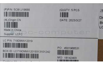 Lenovo 5CB1J19688 Tastatur inkl. Topcase ASM_ITA L82V7 NFPAB