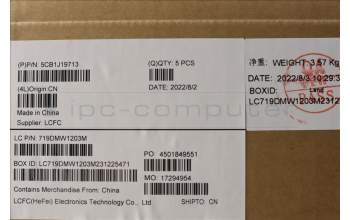 Lenovo 5CB1J19713 Tastatur inkl. Topcase ASM_NORDIC L82V7 NFPAB