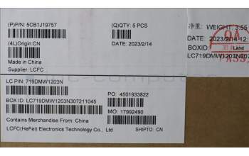 Lenovo 5CB1J19757 Tastatur inkl. Topcase ASM_HBW L82V7 NFPGY