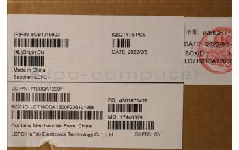 Lenovo 5CB1J19803 Tastatur inkl. Topcase ASM_HUN L82UT CG