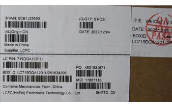 Lenovo 5CB1J23690 Tastatur inkl. Topcase ASM_UK L82UT SG