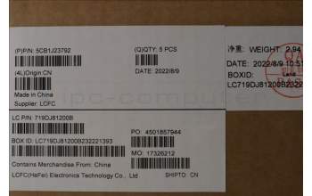 Lenovo 5CB1J23792 Tastatur inkl. Topcase deutschL82TK_DT