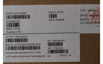 Lenovo 5CB1J30304 Tastatur inkl. Topcase ASM_FRA/ENGL82TK_UG