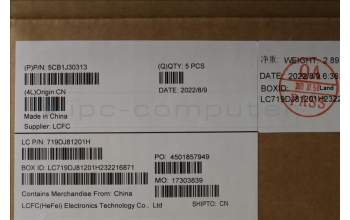 Lenovo 5CB1J30313 Tastatur inkl. Topcase ASM_KOR L82TK_UG