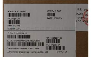 Lenovo 5CB1J30315 Tastatur inkl. Topcase ASM_NORDICL82TK_UG