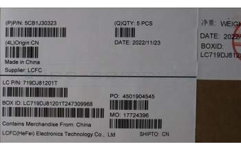 Lenovo 5CB1J30323 Tastatur inkl. Topcase ASM_TUR L82TK_UG