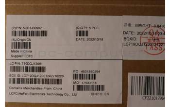 Lenovo 5CB1J30902 Tastatur inkl. Topcase ASM_THAI L82UH FP BL