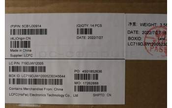 Lenovo 5CB1J30914 LCD Cover L82U9 OG Touch