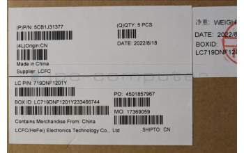 Lenovo 5CB1J31377 Tastatur inkl. Topcase ASM_UK L82U9 CLGY