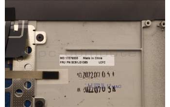 Lenovo 5CB1J31385 C-Cover with keyboard,English,Slate Grey