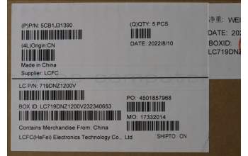 Lenovo 5CB1J31390 Tastatur inkl. Topcase deutsch L82U9 SG