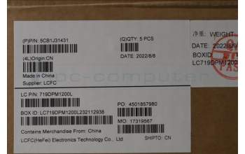 Lenovo 5CB1J31431 Tastatur inkl. Topcase ASM_LA SPA L82TD