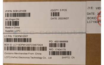 Lenovo 5CB1J31438 Tastatur inkl. Topcase ASM_TC L82TD