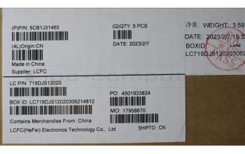 Lenovo 5CB1J31460 Tastatur inkl. Topcase ASM_FRA/ENG L82UGOG_RGB