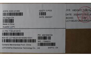 Lenovo 5CB1J31469 Tastatur inkl. Topcase ASM_ITA L82UG OG_RGB