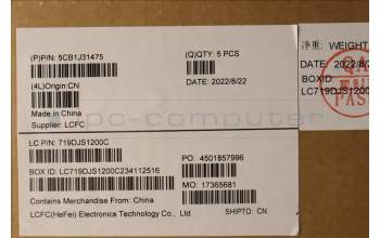 Lenovo 5CB1J31475 Tastatur inkl. Topcase ASM_UK L82UG OG_RGB