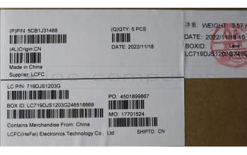 Lenovo 5CB1J31488 Tastatur inkl. Topcase ASM_CZE/SLK L82UG OG_WH