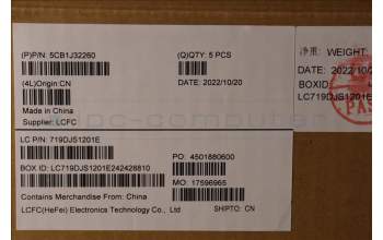 Lenovo 5CB1J32260 Tastatur inkl. Topcase ASM_FRA L82UG SG_RGB
