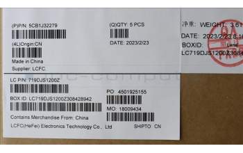 Lenovo 5CB1J32279 Tastatur inkl. Topcase ASM_THAI L82UG SG_RGB