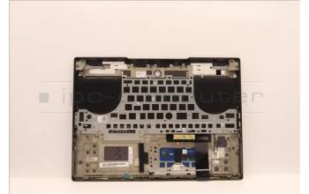 Lenovo 5CB1J32284 C-Cover with keyboard,Belgian,Storm Grey,White Backlight