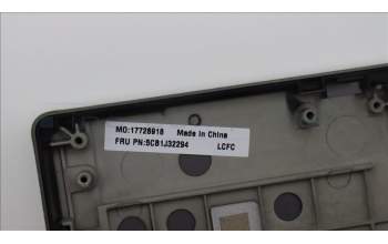 Lenovo 5CB1J32294 C-Cover with keyboard,German,Storm Grey,White Backlight