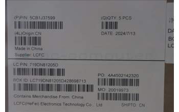 Lenovo 5CB1J37599 Tastatur inkl. Topcase ASM_ENG L82V6 NFP_AB
