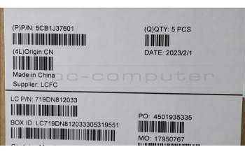 Lenovo 5CB1J37601 Tastatur inkl. Topcase ASM_ITA L82V6 NFP_AB