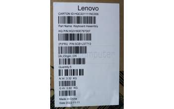 Lenovo 5CB1J37713 Tastatur inkl. Topcase ASM_POR H 82VA GY