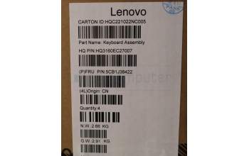 Lenovo 5CB1J38422 Tastatur inkl. Topcase spanisch H 82UW D VGA
