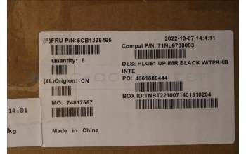 Lenovo 5CB1J38465 Tastatur inkl. Topcase ASM_EURO ENG C82SC BLA