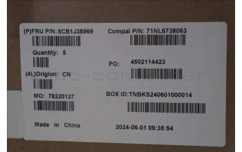 Lenovo 5CB1J38969 Tastatur inkl. Topcase ASM_UKR C82SCRGB BLA