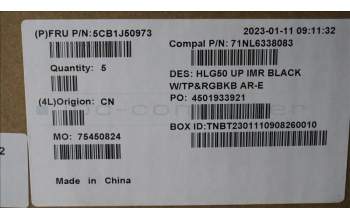 Lenovo 5CB1J50973 Tastatur inkl. Topcase ASM_ARA C82SBRGB BLA