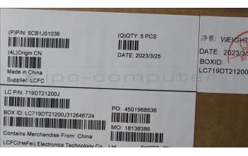 Lenovo 5CB1J51036 Tastatur inkl. Topcase ASM_THAI L82UU CG