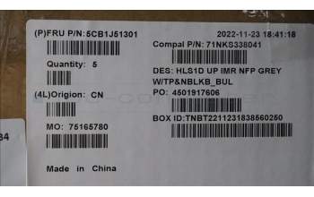 Lenovo 5CB1J51301 Tastatur inkl. TopcaseASM_BUL C82VG NFP CG