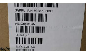 Lenovo 5CB1K03800 Tastatur inkl. Topcase schweiz H82WUSTGY