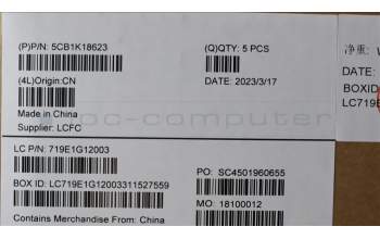 Lenovo 5CB1K18623 Cover L 82YU A AG IMR