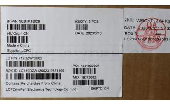 Lenovo 5CB1K18628 Cover L 82XB Lower case AB 15W P