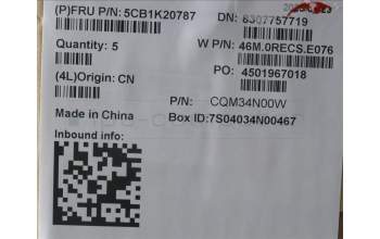 Lenovo 5CB1K20787 Tastatur inkl. Topcase ASM_ITA W82XX AG BL